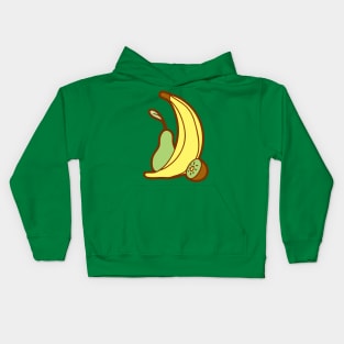 Banana Kiwi Pear Kids Hoodie